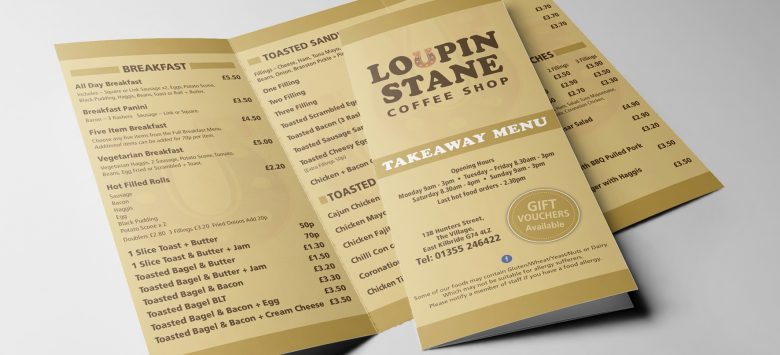 Loupin Stane Coffee Shop Menus